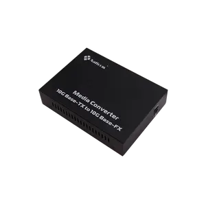 Convertitore multimediale ottico in fibra Gigabit di grado commerciale ad alte prestazioni 10M 100M 1000M 10000M 10G SFP 10G RJ45