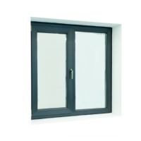 Économies d'énergie haute performance avec des fenêtres passives de 90mm Fenêtre à battant en verre Upvc écologique