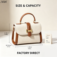 Sac à main bandoulière en cuir véritable pour exportateurs en gros, avec contraste de couleurs, idéal pour le bureau et les trajets quotidiens, personnalisable avec votre logo (marque privée)