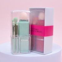 Vente en gros 8 en 1 rétractable taille de voyage ensemble de pinceaux de maquillage de marque privée ensemble de pinceaux de maquillage de haute qualité