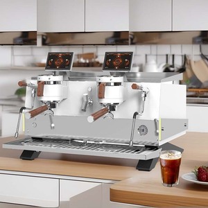 Máquina de Café Espresso Profesional Comercial, Dos Grupos, Semiautomática, T&Z AE-2, 9 Bares, 5600W, Caldera de Intercambio de Calor, Ahorro de Energía - Product Image 1