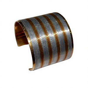 Wholesale Quality Handicrafts Brass Metal Silver Plated Cuff <b>Bracelet</b> Fashion Jewelry for Women Girls Fine Chain Link <b>Bracelets</b> - Product Image 2