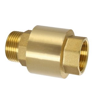Mùa Xuân nạp kiểm tra valvecopper kiểm tra Van cho máy nén chủ đề đồng thau dọc mùa xuân kiểm tra van - Product Image 1
