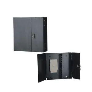 MT-1002 ODF FTTH cabinet wall mount type 24 48 72 port metal fiber distribution cabinet terminal box with 2 door