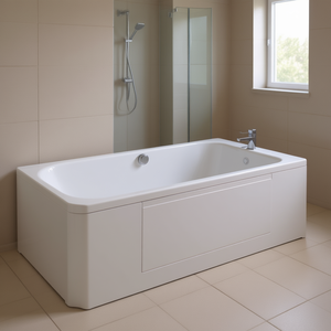 Coque de bain rectangulaire Itaca 170 x 70 cm avec panneau pour installation de baignoire - Product Image 3