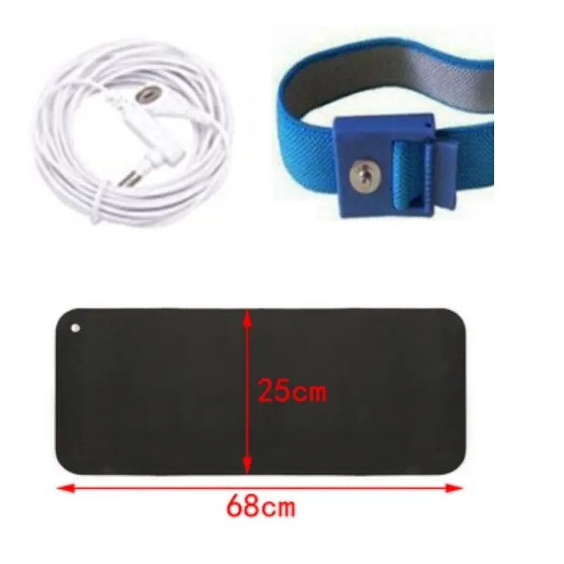 Antistatic Universal grounding mats ESD cleanroom use with high quality wrist strap and grounding cords