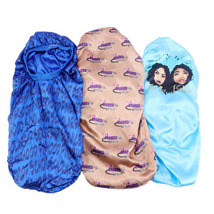 Pas de quantité minimale de commande Marque Privée Échantillon Gratuit Personnalisé Cheveux Femmes Bonnet Satin Soie Bonnets avec Logo Personnalisé - Product Image 6