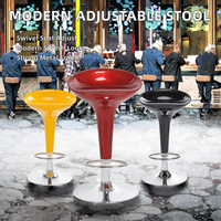 Esszimmermöbel Zeitgenössische Metallbasis Verstellbare Robuste Küchen-Thekenhocker Großhandelspreis Drehbare Kunststoff-Barhocker