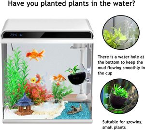 Verre cristal décor aquatique plante tasse Pot ventouse réservoir de poissons <span class=keywords><strong>Aquarium</strong></span> Aquascape fixation facile pour <span class=keywords><strong>Aquarium</strong></span> aquatique - Product Image 3