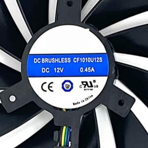 Ventiladores de Refrigeración para Tarjetas Gráficas XFX RX 5500XT/5600XT/5700/5700XT Thicc II Pro Series Desktop AB0281 95mm 4Pin 21dBA Plástico Bajo Ruido - Product Image 4