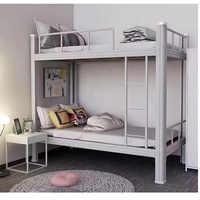 Meilleures ventes Bon marché Meubles en métal pour l'école Lit superposé en acier Auberge de jeunesse Lit superposé double Lit superposé en métal