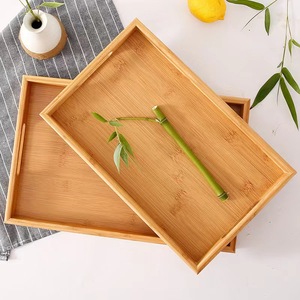 Bandeja Rectangular de Bambú con Asa para Uso Comercial en Restaurantes - Product Image 2