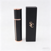 Flacon vaporisateur de parfum de haute qualité, flacon de parfum de poche pour voyage, flacons d'huile parfumée 5ml 10ml, flacon de parfum de luxe en cuir PU avec boîte