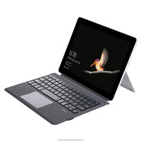 Clavier Rechargeable Ultra Mince pour Microsoft Surface Go/Go 2 avec Pavé Tactile Sans Fil, Rétroéclairage 7 Couleurs, Interface USB, Nouveau Produit