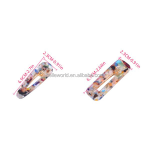 Tondeuse à <span class=keywords><strong>cheveux</strong></span> en marbre BELLEWORLD premium yiwu top vente accessoires <span class=keywords><strong>pince</strong></span> à <span class=keywords><strong>cheveux</strong></span> canard léopard couleur personnalisée or avec acétate - Product Image 2