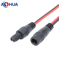 Mini 24AWG OD3mm 2-poliges Flachkabel Elektrische Verkabelung Stecker-Buchse Schnellverbindungs-Verlängerungskabel Stromanschluss DIY Mini-Verdrahtungsstecker
