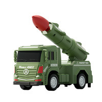 Nouveau Jouet Lanceur de Missiles Simulé à Inertie en Plastique pour Enfants, Modèle de Véhicule de Transport d'Ingénierie à Friction à Rétrofriction, Mini Voiture pour