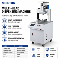 Machine de distribution automatique à 6 vannes, commande multi-têtes par écran tactile, robot de haute précision avec armoire mobile pour usine de circuits imprimés
