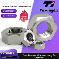 Tuerca de ingeniería cilíndrica de aleación de titanio Ti-6Al-4V mecanizada a medida TFS-013 YMD para fijación y conexión de componentes