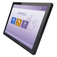 Moniteur lcd étanche IP65 8 10 12 15 156 173 185 215 238 24 27 32 pouces moniteur à écran tactile PCAP plat avec USB