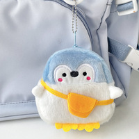Dompet Koin Mini Penguin Grosir, Gantungan Kunci Boneka Hewan Lucu, Kantong Resleting, Gantungan Tas, Liontin Ransel, Gantungan Kunci