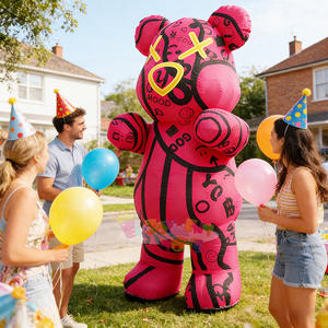 Disfraz Inflable de Oso de Peluche con Diseño de Animal de Dibujos Animados, para Adultos y Niños, Ideal para Fiestas y Cosplay - Product Image 4