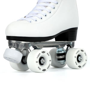 Flying Tiger Flashing Roller Couleur Blanche 4 Roues Professionnel Quad Roller Skate New Patines - Product Image 4