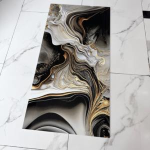 Piastrella Moderna in Gres Porcellanato Nero con Sabbia Dorata 600x1200mm per Parete e Pavimento di <span class=keywords><strong>Cucina</strong></span>, Bagno e Doccia - Product Image 2