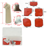 5 pièces grattoir trousse à outils ensemble de jointoiement lissage truelle coulis dissolvant Silicone Joint remplissage lissage spatule pour mastic nettoyage