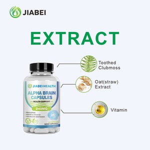 Maßgeschneiderte Nahrungsergänzungsmittel-Herstellung Alpha <span class=keywords><strong>Brain</strong></span> Kapseln für Erwachsene Kräuterextrakt Gehirngesundheit Nahrungsergänzungsmittel Großhandel Vitamine - Product Image 2