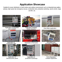 Boîtier de distribution d'énergie industrielle basse tension avec disjoncteur, barre omnibus, construction en aluminium, IP67, mural et portable