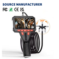 Boroscope articulé bidirectionnel étanche pour l'inspection des tuyaux, caméra d'inspection industrielle pour l'entretien en usine