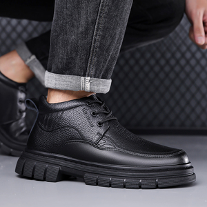 Nouveau haut sans lacet chaussures en cuir pleine fleur hommes meilleure vente de qualité vraie vache bottes formelles 38-44 exportation usine africaine de Guangzhou - Product Image 5