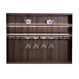 2021 de aluminio del Gabinete de cocina botella de especias rack con panel de luz Led para la cocina
