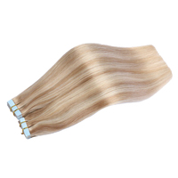 Extensiones de Cabello con Cinta Adhesiva Super Double Drawn Virgin, Gran Stock, 100% Cabello Humano Remy Brasileño con Cutícula