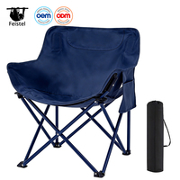 Chaise de camping pliable légère et portable, chaise d'extérieur compacte avec poche latérale, fabricant de meubles de camping