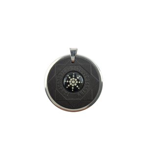 Collar ECAMAZ Unisex de Acero Inoxidable con Colgante de Piedra de Lava y Girasol, Protección Contra la Energía Electromagnética (EMF), Regalo - Product Image 1