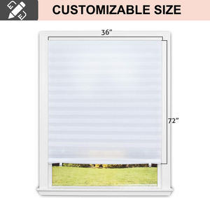 Stores plissés en tissu filtrant la lumière sans outils, stores de fenêtre personnalisés pour appartement, dortoir, camping-car - Product Image 2