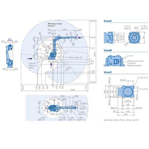 Manipulateur industriel Yaskawa Articulator AR3120, robot de soudage vertical multi-articulé, machine de soudage - Product Image 3