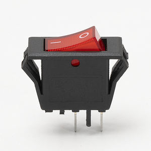 KCD3-2-101C 16A 250V KCD3 Wipp schalter 2Pin Schwarzes Gehäuse EIN-AUS SPST LED-Wipp schalter mit "O I"-Kennzeichnung - Product Image 5