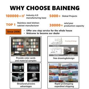 Meuble TV mural BAINENG au design moderne avec armoire de rangement en acier inoxydable et finition ardoise - Product Image 3