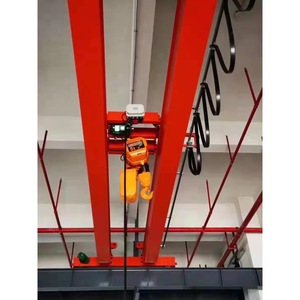 Electric Single Girder <b>Crane</b> 5 Ton Hoist With Motor For Industrial Use - Product Image 1