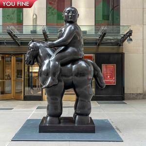 YOUFINE Mayorista Personalizado Famoso Tamaño Grande Bronce <span class=keywords><strong>Fernando</strong></span> Botero Arte Estatua Sentada Dama Gorda Escultura - Product Image 6