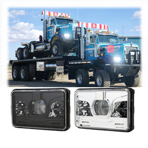 Faros Led Camiones Haz Alto y Bajo Cuadrado Motocicleta Faro Jeeps Cherokee Xj Drl Rectangular Led Faro - Product Image 5