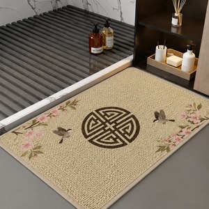 Tapis de sol de salle de bain lavable en machine, facile à nettoyer, super absorbant, taille personnalisée, logo personnalisé, service OEM, commande en gros - Product Image 1