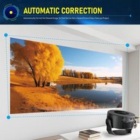 Projecteur de cinéma maison portable HY300Max Résolution 4K Smart Android 14 Système d'exploitation Manuel 3D Film Visualisation Vidéo Laser