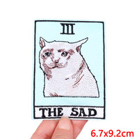 Fer sur patchs pour vêtements Tarot broderie Patch Applique bricolage pour veste gros repassage autocollants