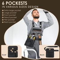 Tablier de service personnalisé avec logo et taille ajustables pour serveuses de restaurant, hôtel, bar, avec poches et ceinture réglable