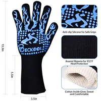 Neue Art hitze beständige Handschuhe mit Fingern Koch ofen Handschuh Küche Outdoor Grill handschuhe