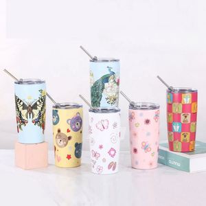 Custom 20oz 304 Stainless Steel <b>UV</b> Printed Tumbler with Lid & Straw-Insulated Travel Coffee Cup for Promotional Gifts - Product Image 2